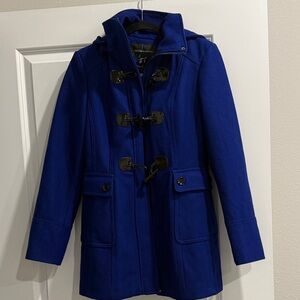 Moda International Women's Blue Toggle Pea Coat sz m